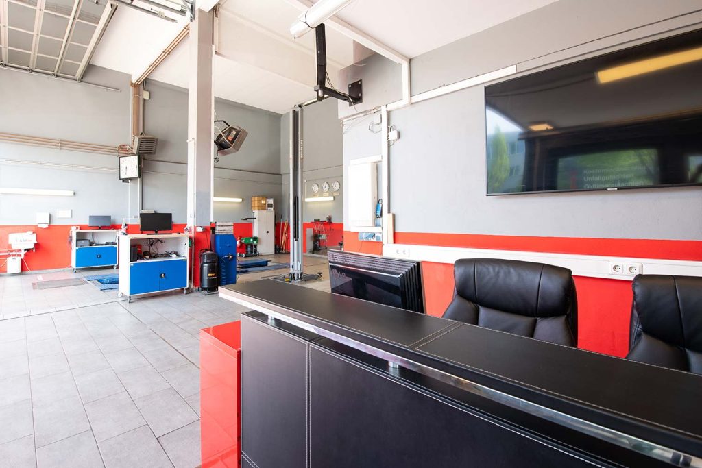 Innenansicht der Prüfstelle Garching