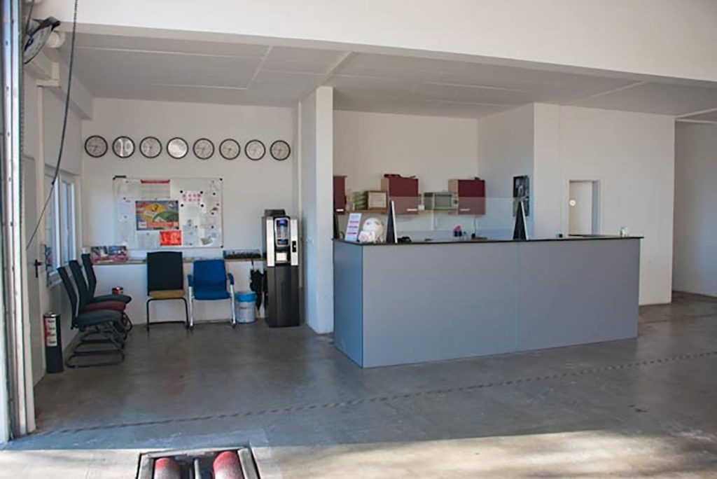 Empfangsbereich der Prüfstelle München Süd