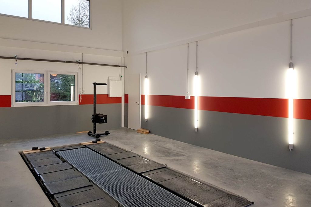 Innenansicht der Prüfstelle Moosburg